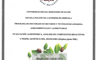Defensa pública de la Tesis Doctoral de Dña. Juana Reche Rubio