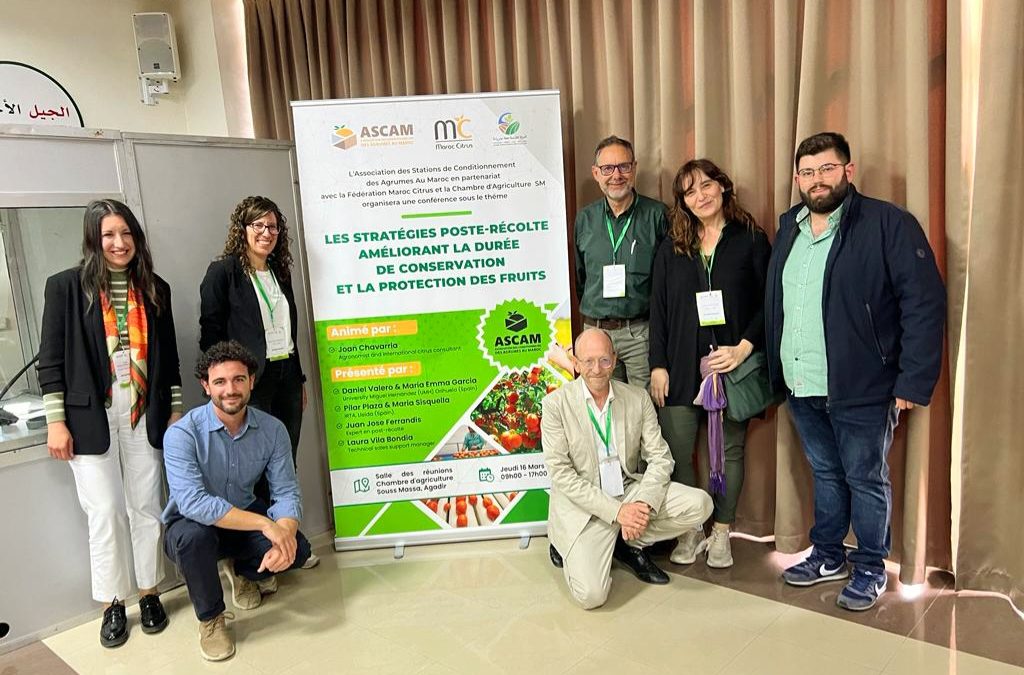 Investigadores del Grupo de Post-Recolección de Frutas y Hortalizas del CIAGRO-UMH son invitados a dar dos conferencias sobre cítricos en Marruecos