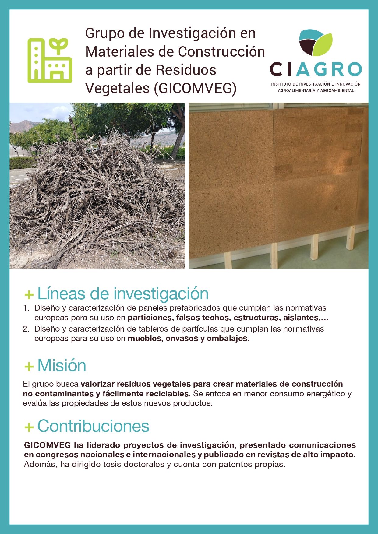 Ficha del grupo de investigación GICOMVEG (página 1)