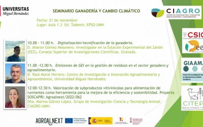 La EPSO-UMH organiza un seminario sobre ganadería y cambio climático
