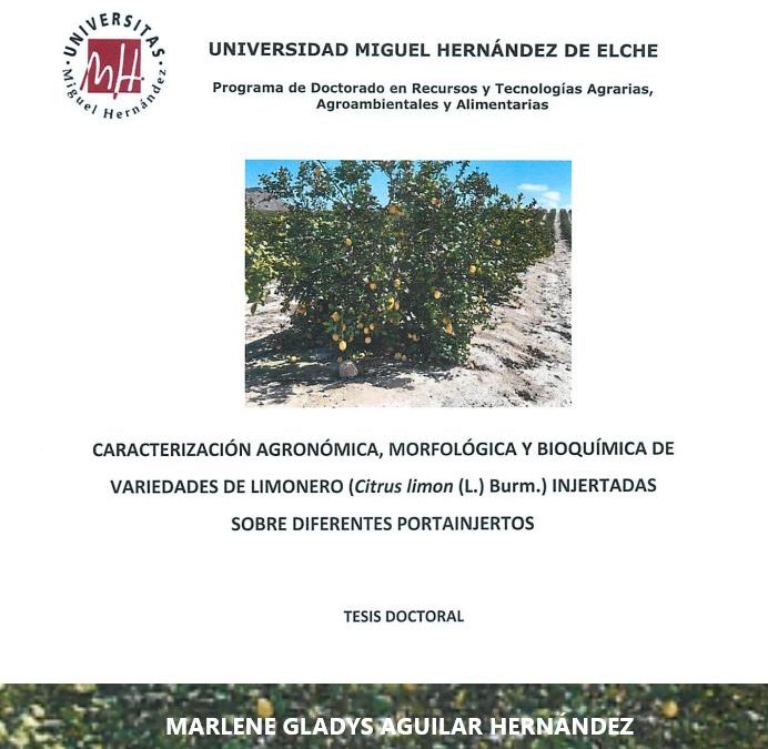 Defensa pública de la Tesis Doctoral de Dña. Marlene Gladys Aguilar Hernández
