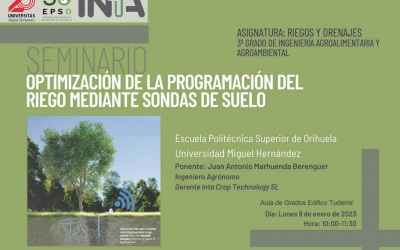 Seminario sobre la Optimización de la Programación del Riego de Cultivos mediante Sondas de Suelo