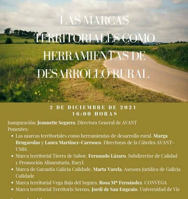 [:es] Webinar: Las marcas territoriales como herramientas de desarrollo rural[:]